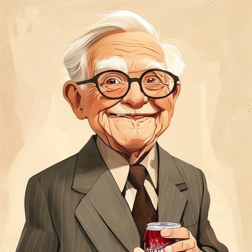 Illustration of Warren Buffett